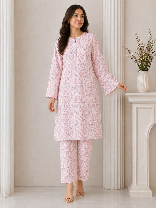 Daily Wear Lawn 2-Piece Unstitched Suit: LWN-086