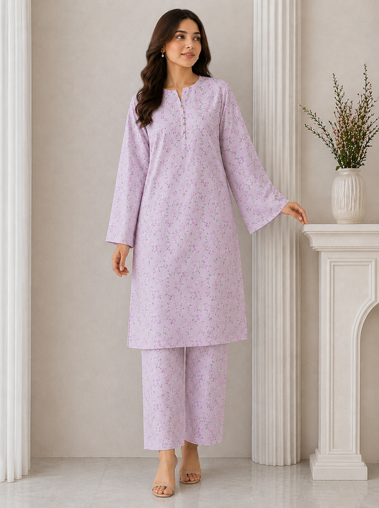 Daily Wear Lawn 2-Piece Unstitched Suit: LWN-087