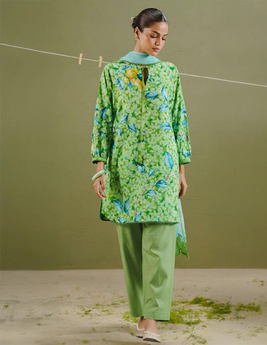 Daily Wear Lawn 3-Piece Unstitched Suit: LWN-EC-069