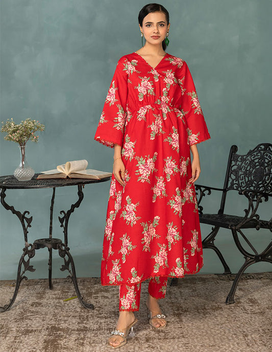 Daily Wear Lawn 2-Piece Unstitched Suit: LWN-080